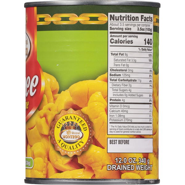 Royal Montego Ackee 19oz-24 count-Jamaica's National Fruit