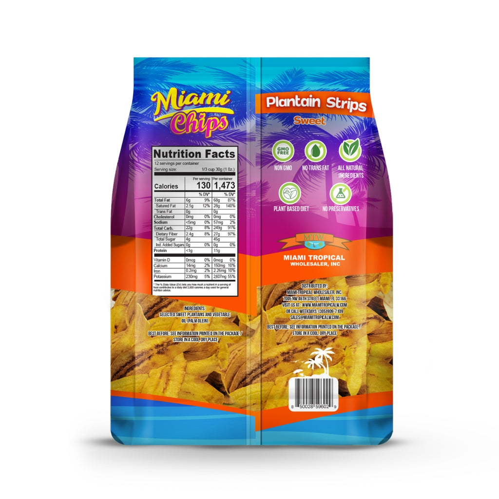 Plantain Strips Sweet 12oz (Pack of 30)